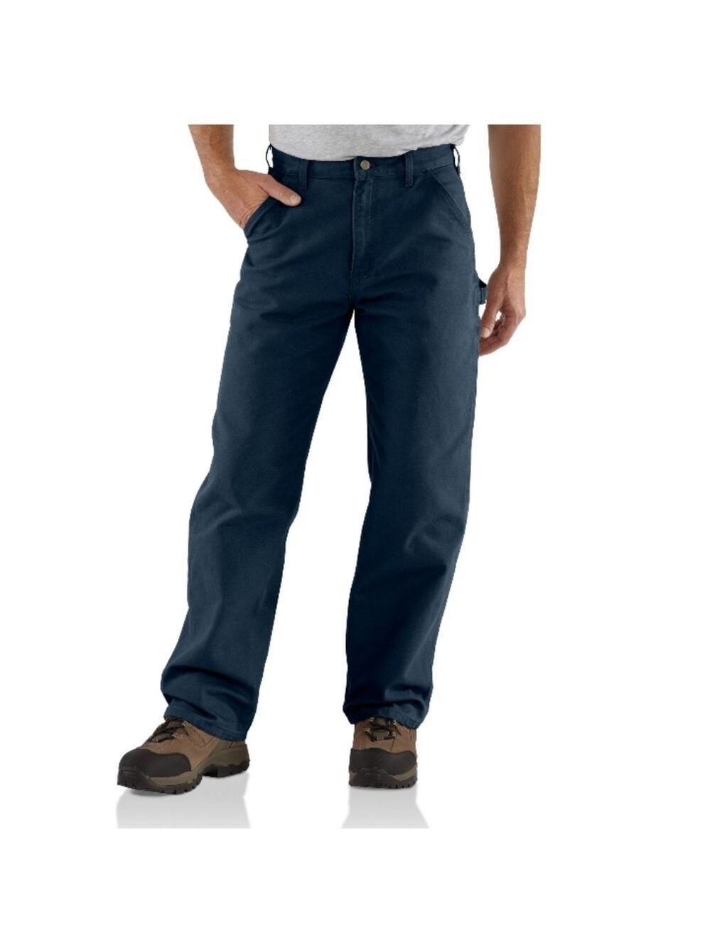 Carhartt Men's Washed Duck Loose Fit Dungaree navy pants new 30 30